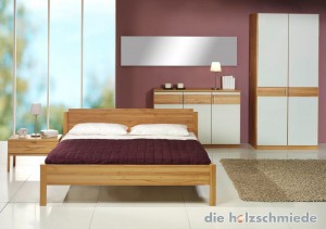 Bett Basis mit Schrank und Kommode